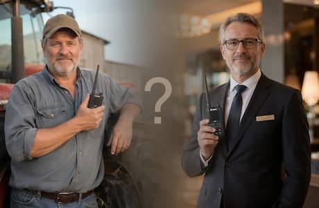 UHF vs. VHF: Why the Farmer and the Hotelier Need Different Radios