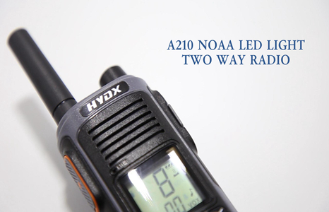 A210 UHF PMR446 NOAA 32 Channel Portable LED light two way radio