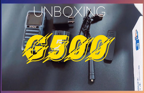 G500 radio unboxing